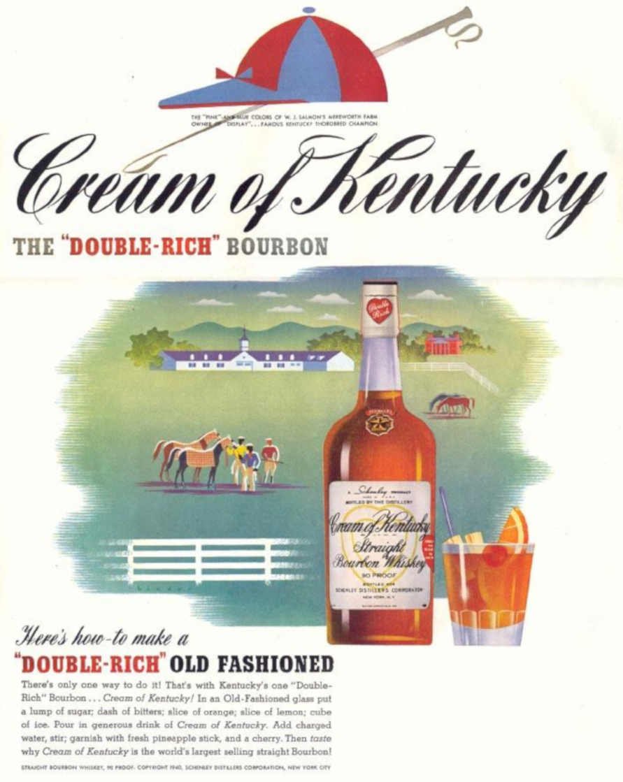 Cream Ky Bourbon 2 Vintage Retro Advert Ads A4 Photo Print