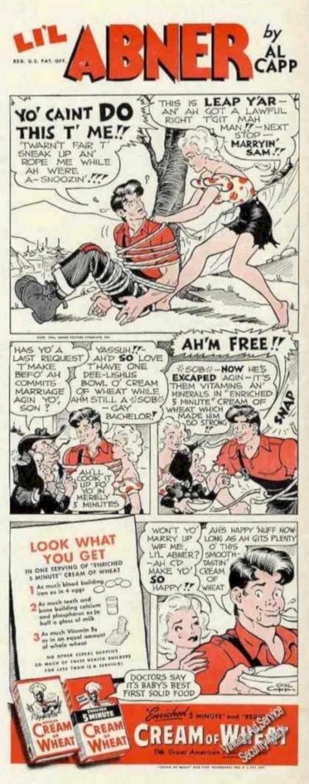 Cream Wheat Abner 2 Vintage Retro Advert Ads A4 Photo Print