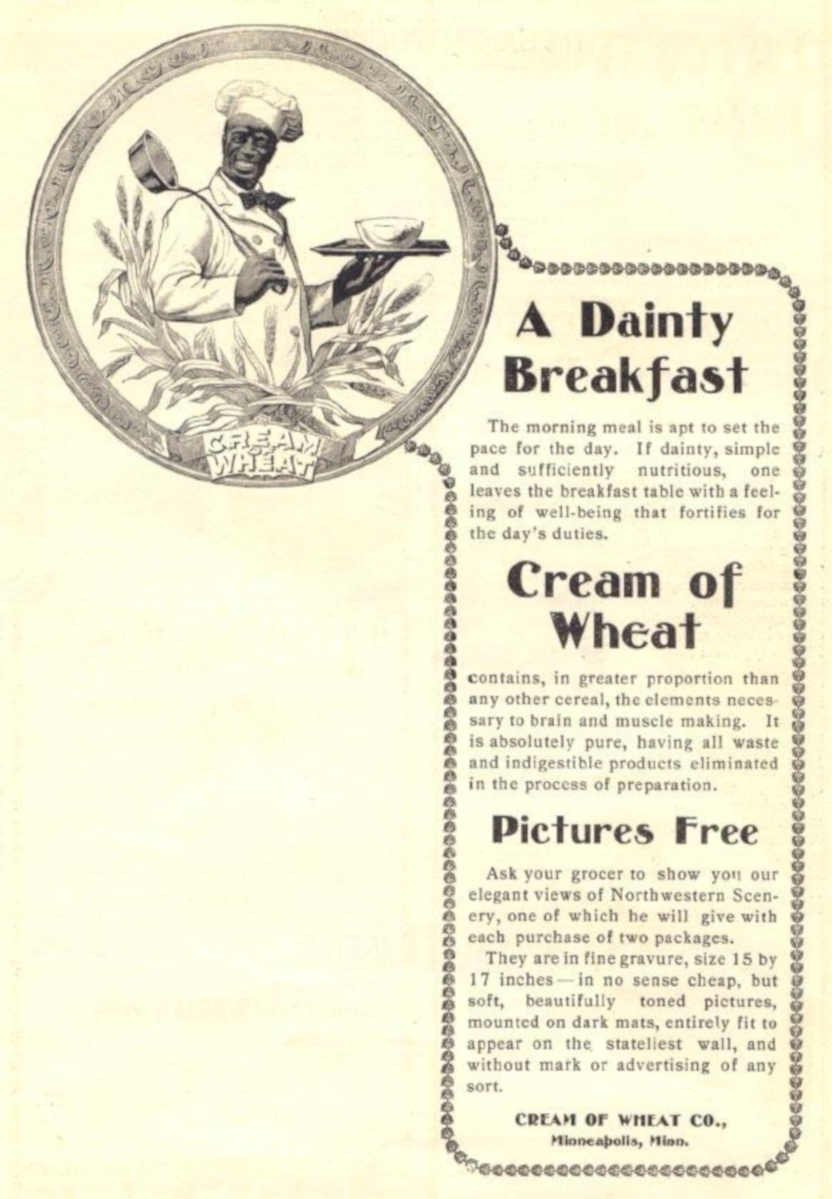Cream Wheat Breakfast 2 Vintage Retro Advert Ads A4 Photo Print