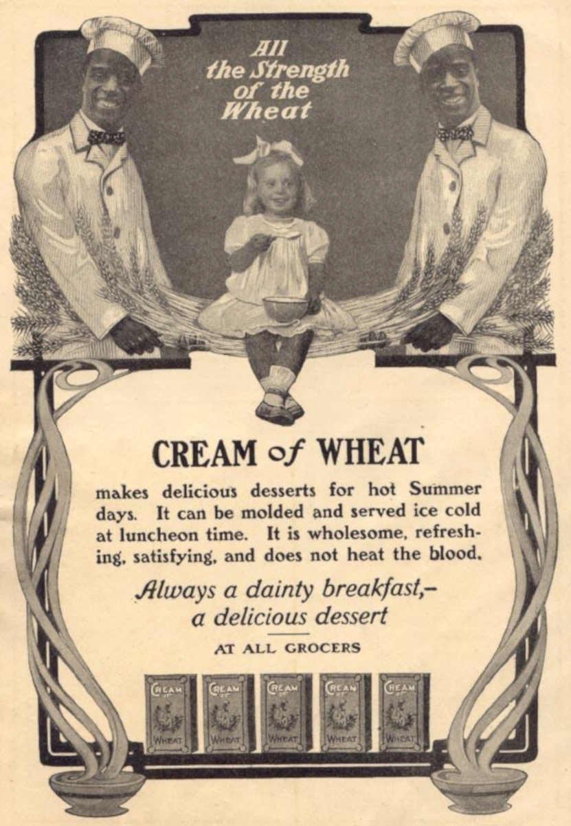Cream Wheat Men 2 Vintage Retro Advert Ads A4 Photo Print