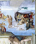 Creation Story The Deluge by Michelangelo A4 Photo Print
