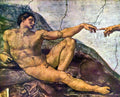 Creation of Adam detail Michelangelo A4 Photo Print
