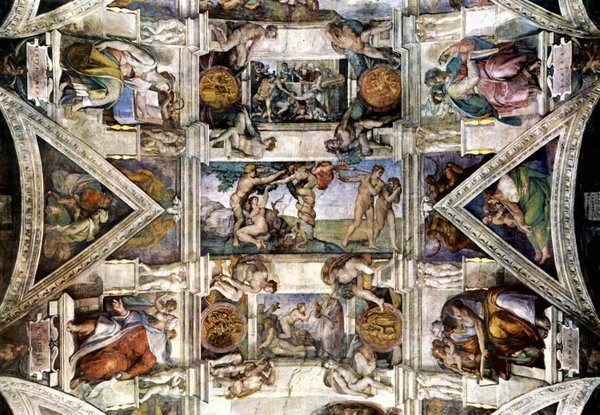 Creation story detail Michelangelo A4 Photo Print