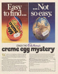 Creme Egg Poster 1980s Vintage Retro Advert