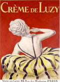 Creme Luzy Paris Vintage Retro Advert Ads A4 Photo Print