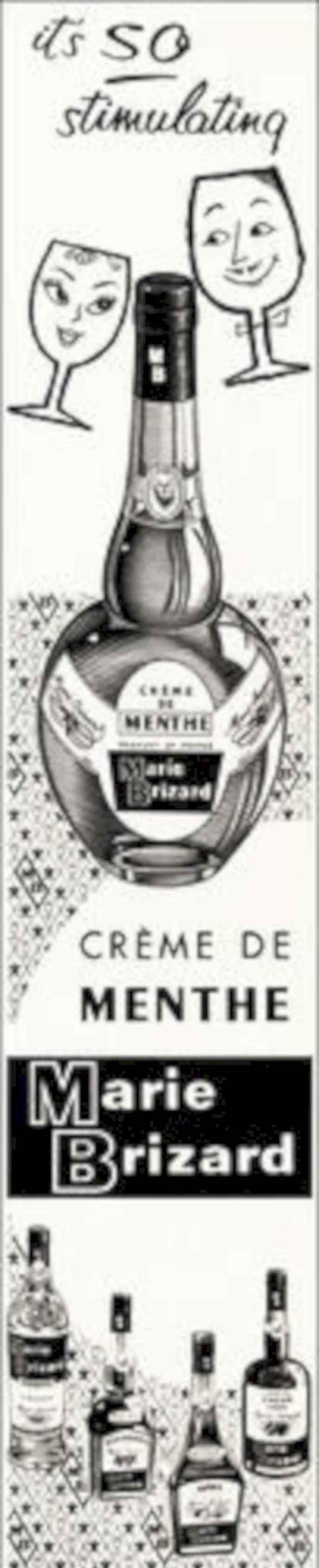 Creme Menthe Marie Vintage Retro Advert Poster A4 Photo Print
