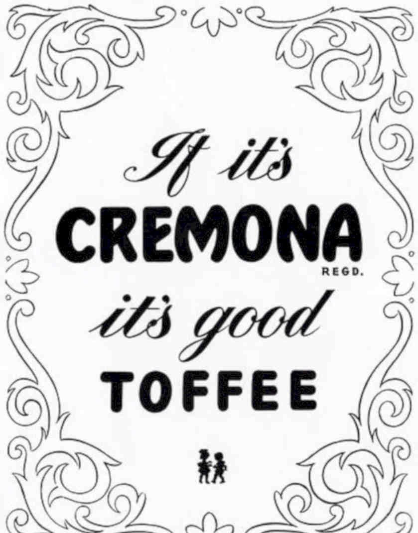 Cremona Toffee Children Vintage Retro Advert Poster A4 Photo Print