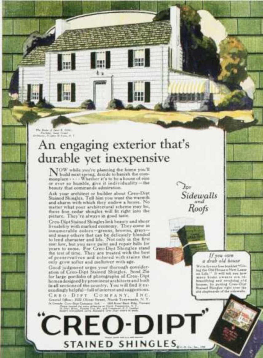 Creo Dipt Shingles Vintage Retro Advert Ads A4 Photo Print