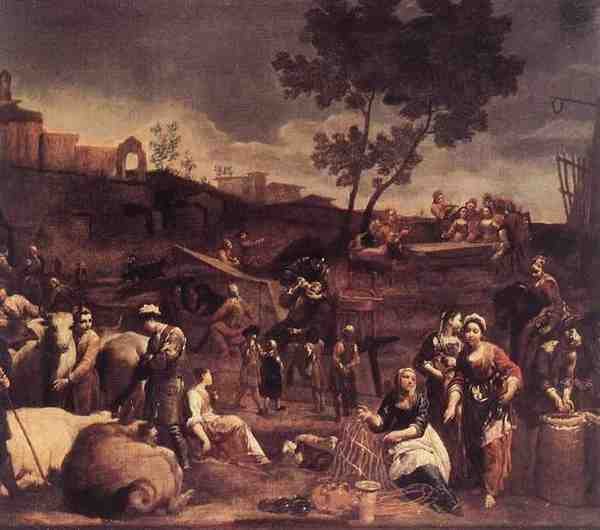 Crespi Giuseppe Maria Village Fair 5 A4 Photo Print