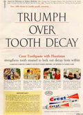 Crest Toothpaste 1950s Vintage Retro Advert Ads A4 Photo Print