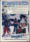 Crested Butte Ski Vintage Retro Advert Ads A4 Photo Print