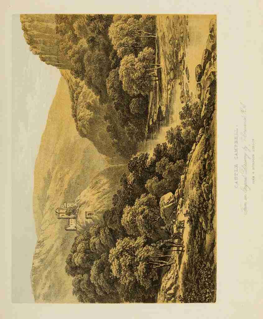Creswick Thomas 1811 1869 Scotland 1840 Castle Campbell Vintage A4 Photo Print