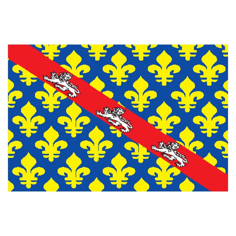 Creuse Dep Flag N2926 A4 Photo Print