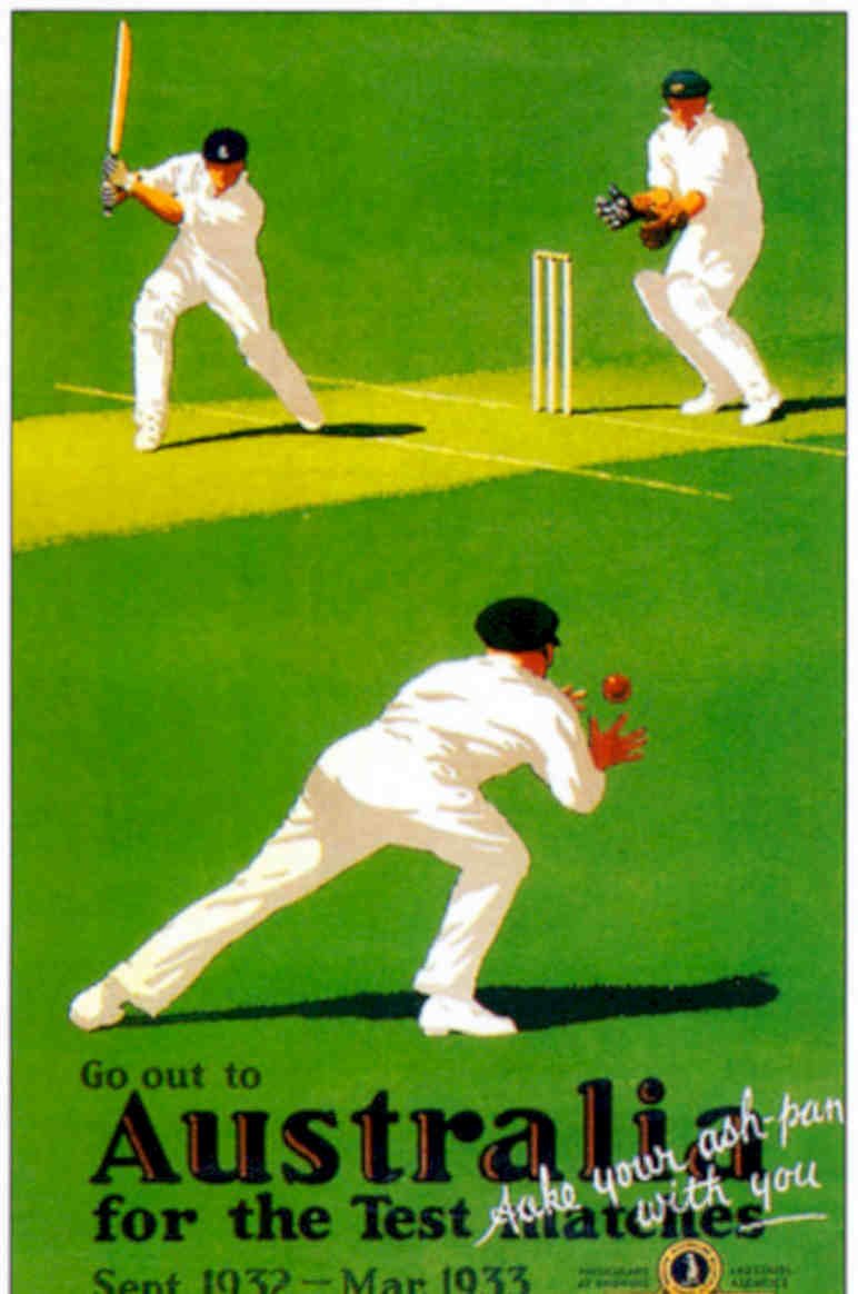 Cricket Australia 1932 Vintage Retro Advert Poster A4 Photo Print