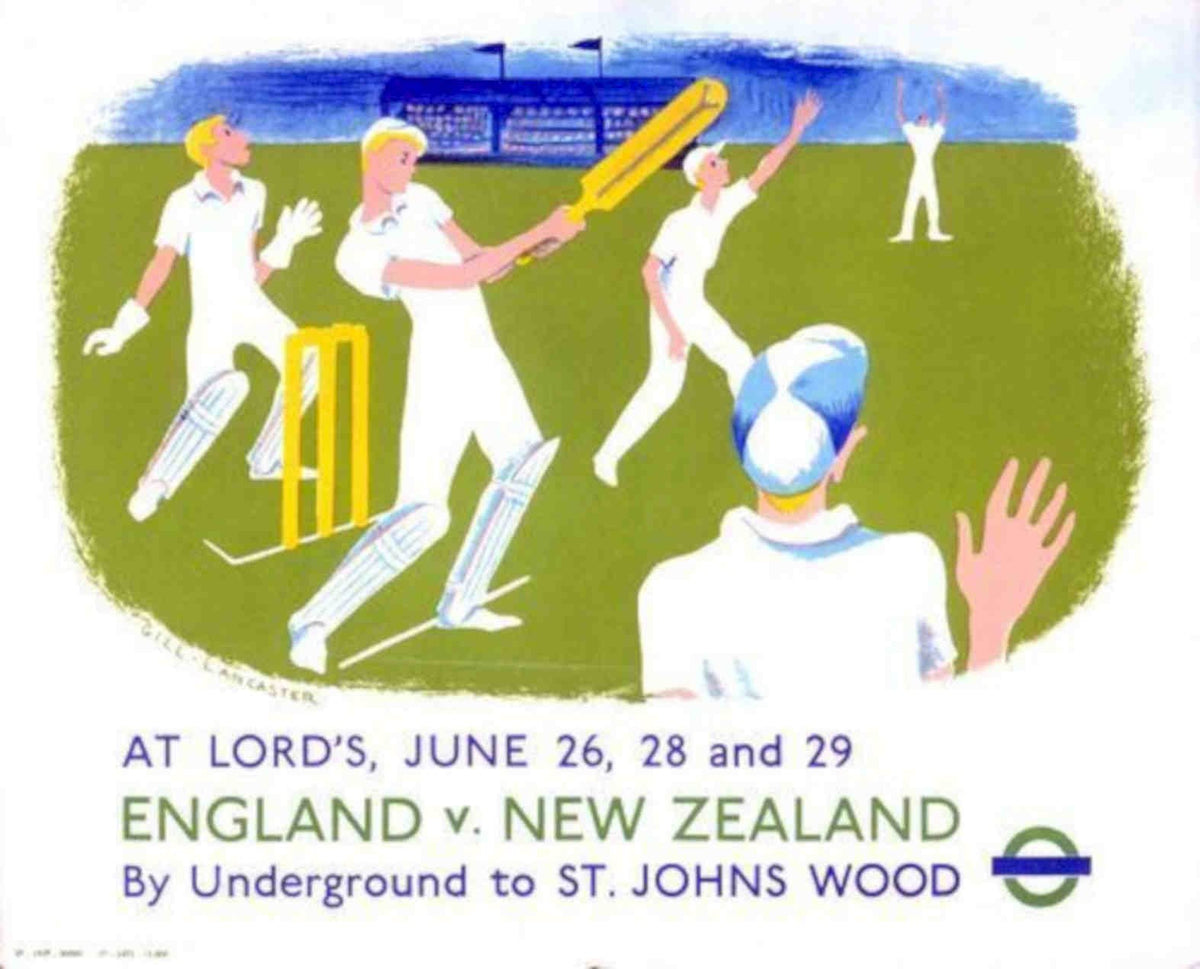 Cricket Poster 1953 Vintage Retro Advert Poster A4 Photo Print