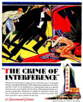 Crime Interference Poster Vintage Retro Advert Poster A4 Photo Print