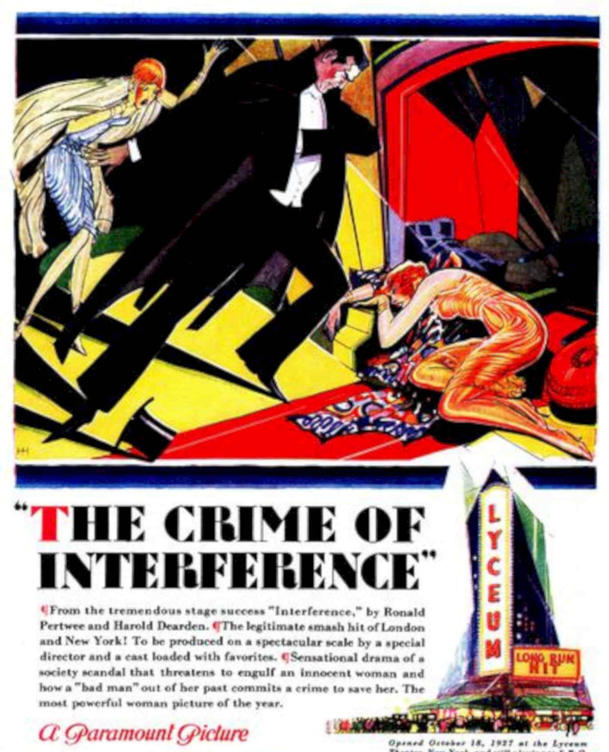Crime Interference Poster Vintage Retro Advert Poster A4 Photo Print