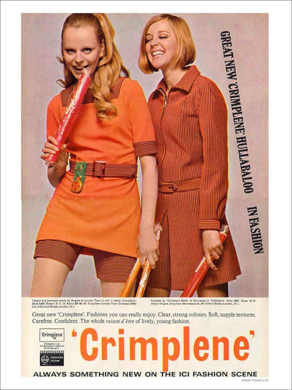 Crimplene Vintage Retro Advert Poster A4 Photo Print