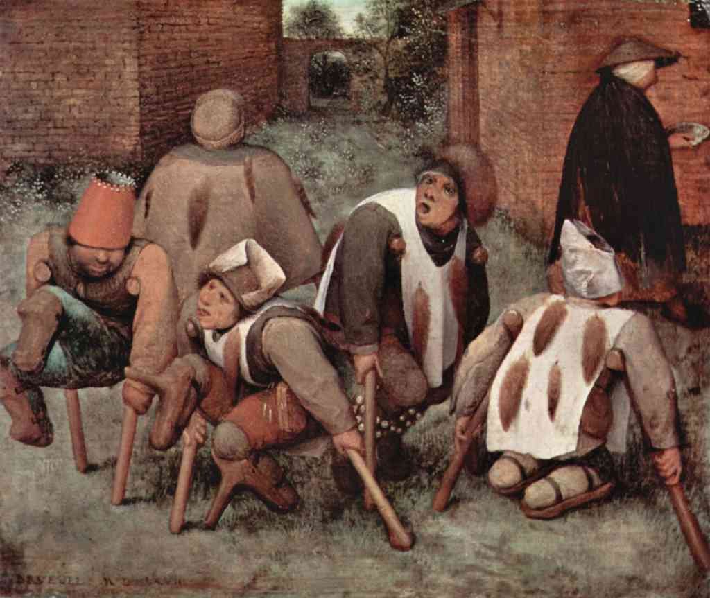 Cripples Pieter Bruegel A4 Photo Print