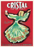 Cristal Eau Table Vintage Retro Advert Ads A4 Photo Print