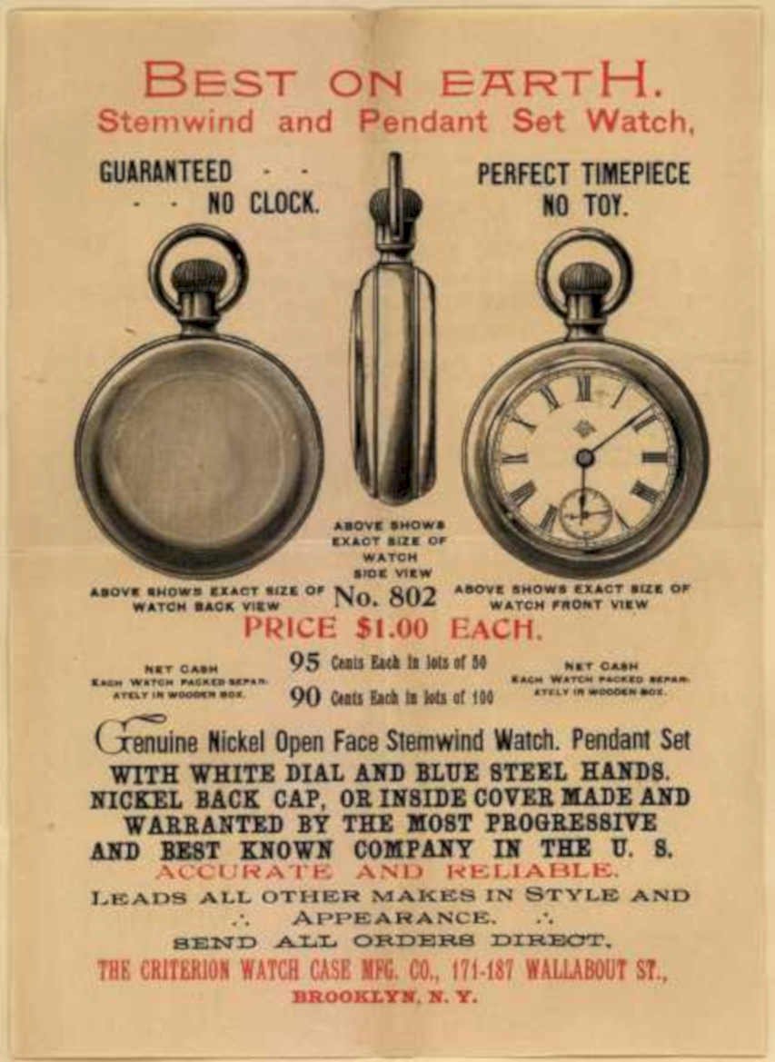 Criterion Watch Case Vintage Retro Advert Ads A4 Photo Print