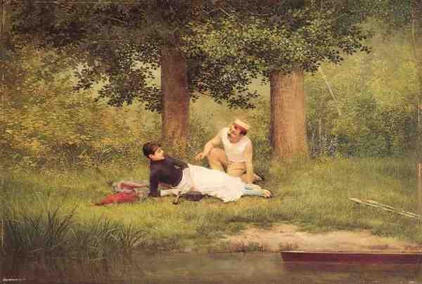 Croegaert G The Flirtation 5 A4 Photo Print