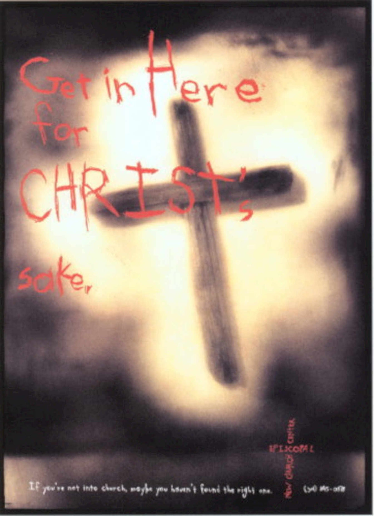 Cross Beam Christ 1990s Vintage Retro Advert