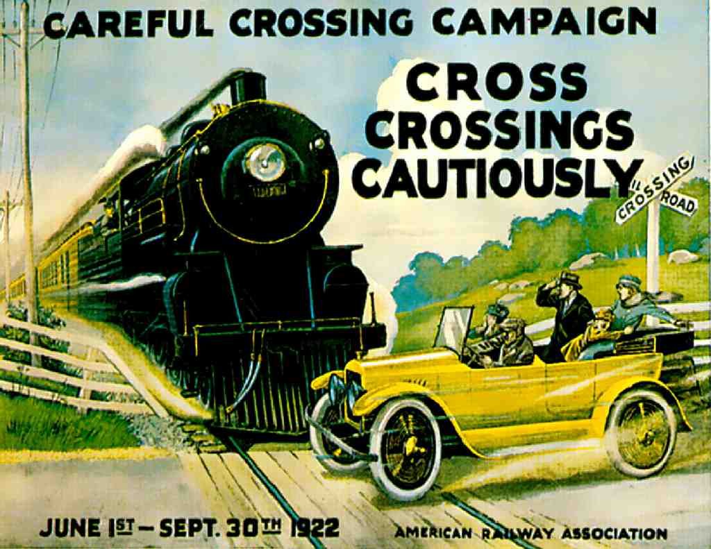  Crossing Vintage A4 Photo Print