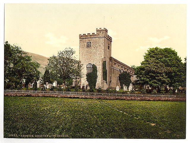 Crosthwaite Church Lake District Vintage A4 Photo Print