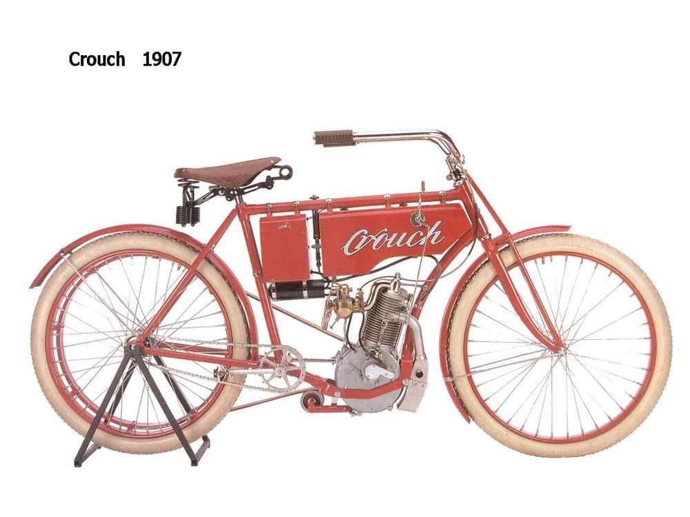 Crouch 1907 motorbike A4 Photo Print