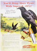 Crow Rifle Superx Vintage Retro Advert Ads A4 Photo Print