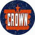 Crown Logo Design Vintage Retro Advert Ads A4 Photo Print