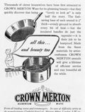 Crown Merton Ware Vintage Retro Advert Poster A4 Photo Print