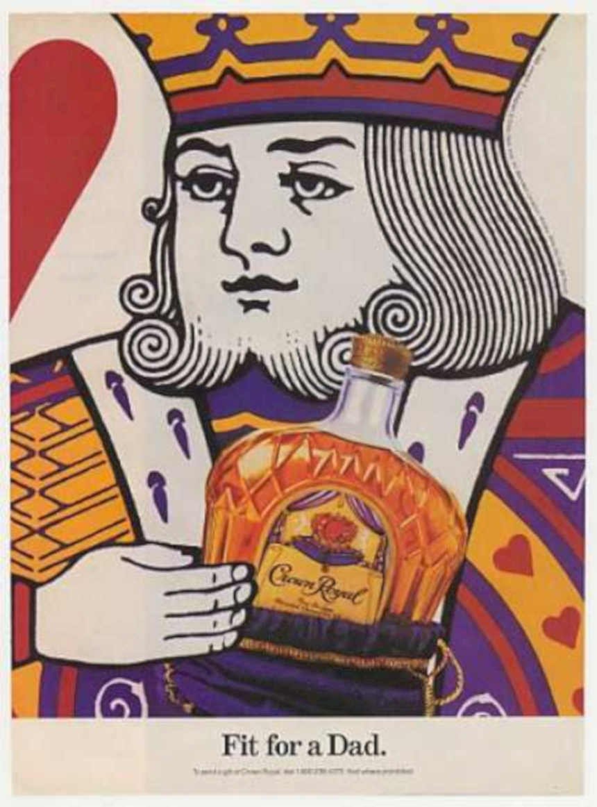 Crown Royal King Vintage Retro Advert Ads A4 Photo Print