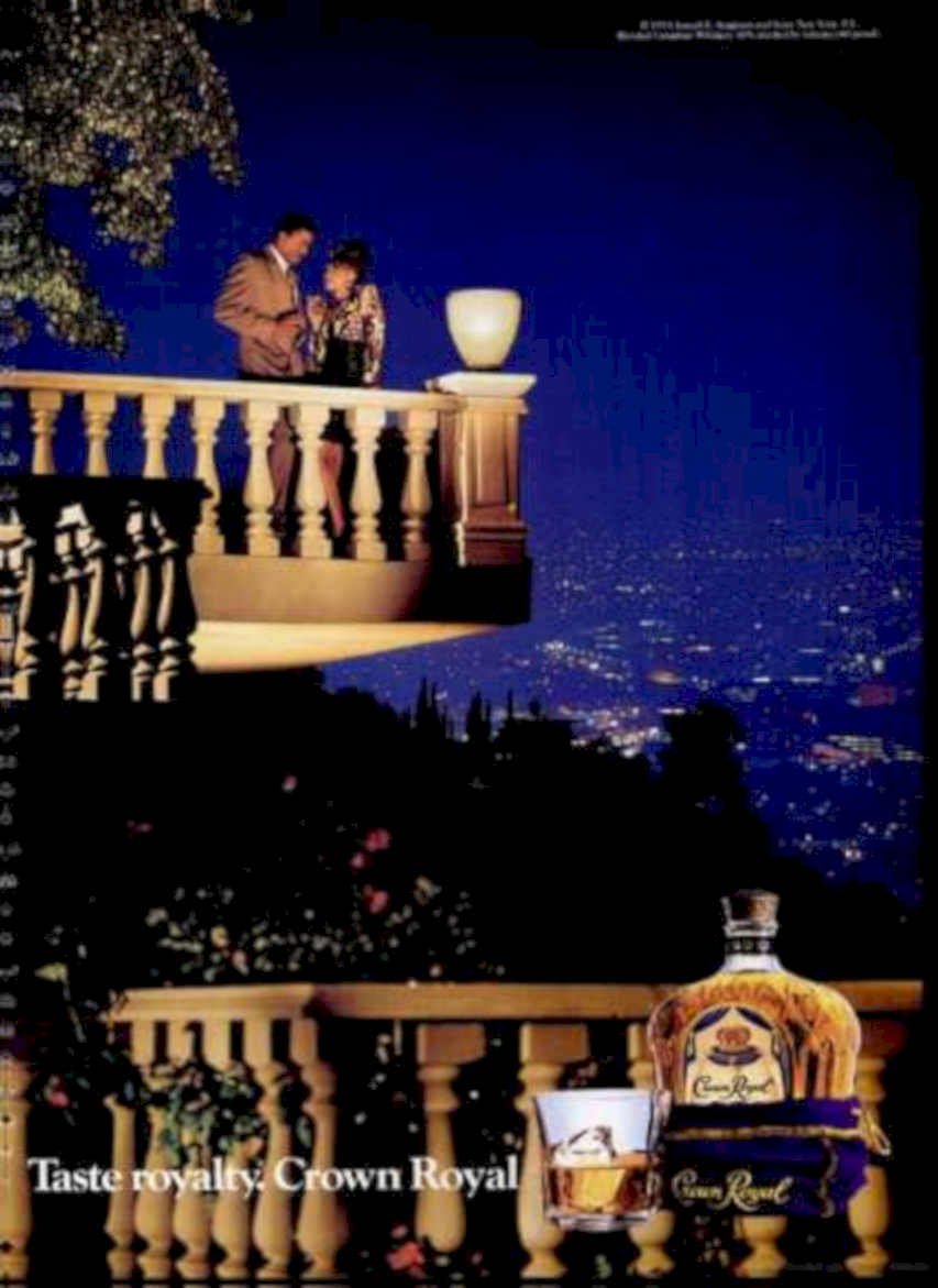 Crown Royal Whiskey Vintage Retro Advert Ads A4 Photo Print