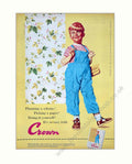 Crown Wallpaper Boy Vintage Retro Advert Poster A4 Photo Print