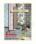 Crown Wallpaper Designs 1 Vintage Retro Advert Poster A4 Photo Print