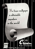Crown Wallpaper Wpm Vintage Retro Advert Poster A4 Photo Print
