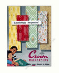 Crown Wallpapers Home 2 Vintage Retro Advert Poster A4 Photo Print