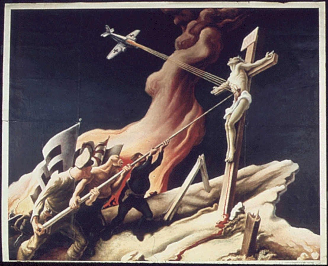 Crucified Airplane 1943 Vintage Retro Advert Poster A4 Photo Print
