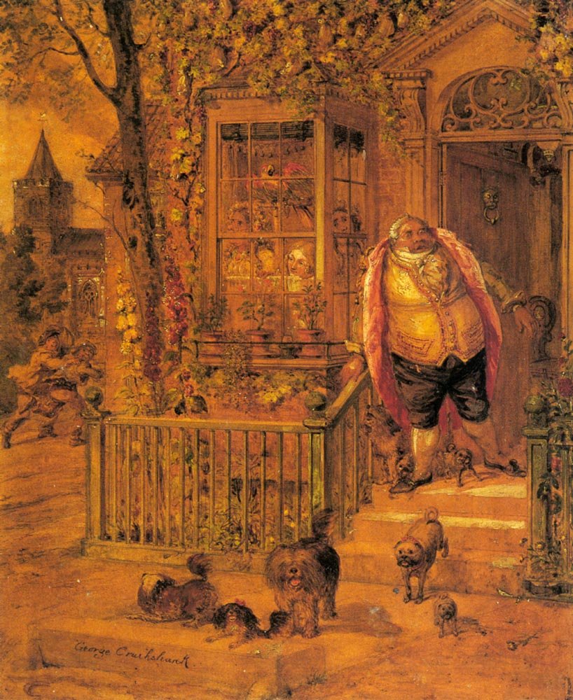 Cruikshank George A Runaway Knock Art A4 Photo Print