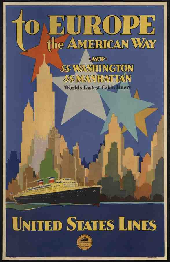 Cruise Ship Liner Travel Poster C19 Advert A4 Photo Print