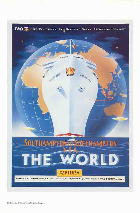 Cruise Ship Liner Travel Poster C37 Advert A4 Photo Print