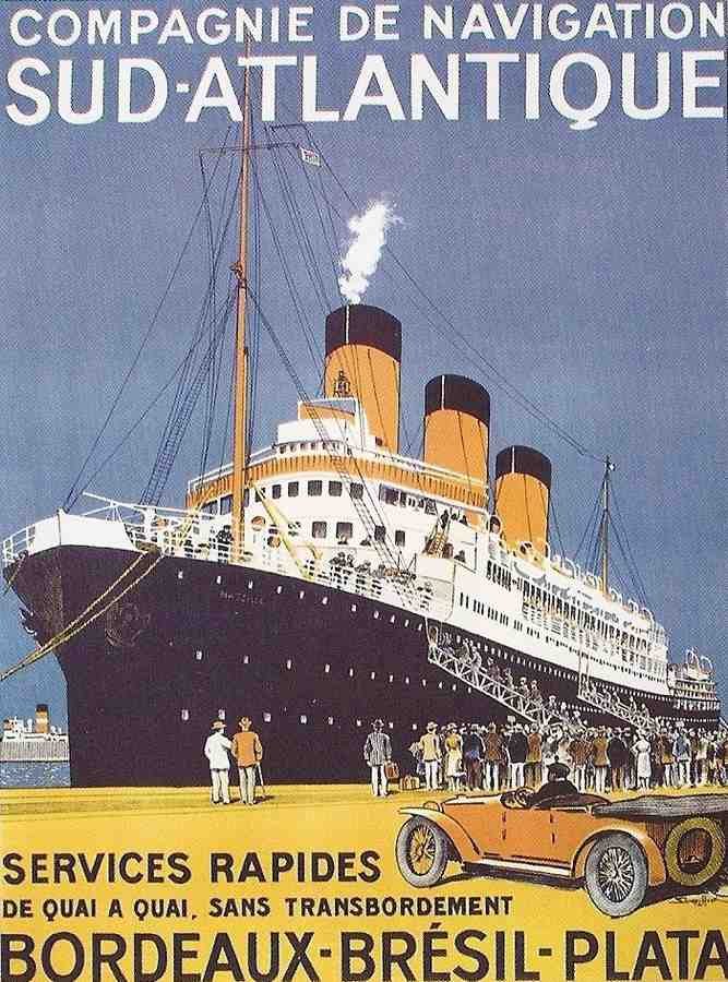 Cruise Ship Liner Travel Poster C41 Advert A4 Photo Print