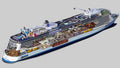 Cruise ship cutaway A4 Photo Print