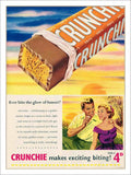 Crunchie 1950s Vintage Retro Advert Poster A4 Photo Print