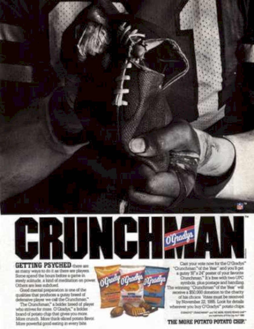 Crunchman Odragys Mitt Vintage Retro Advert Ads A4 Photo Print