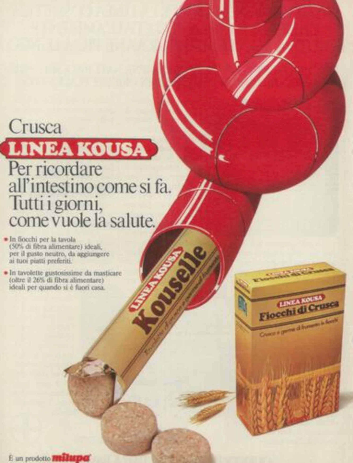 Crusca Kouselle Pasta Vintage Retro Advert Poster A4 Photo Print