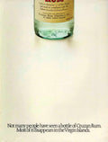 Cruzan Rum Bottle 1980s Vintage Retro Advert