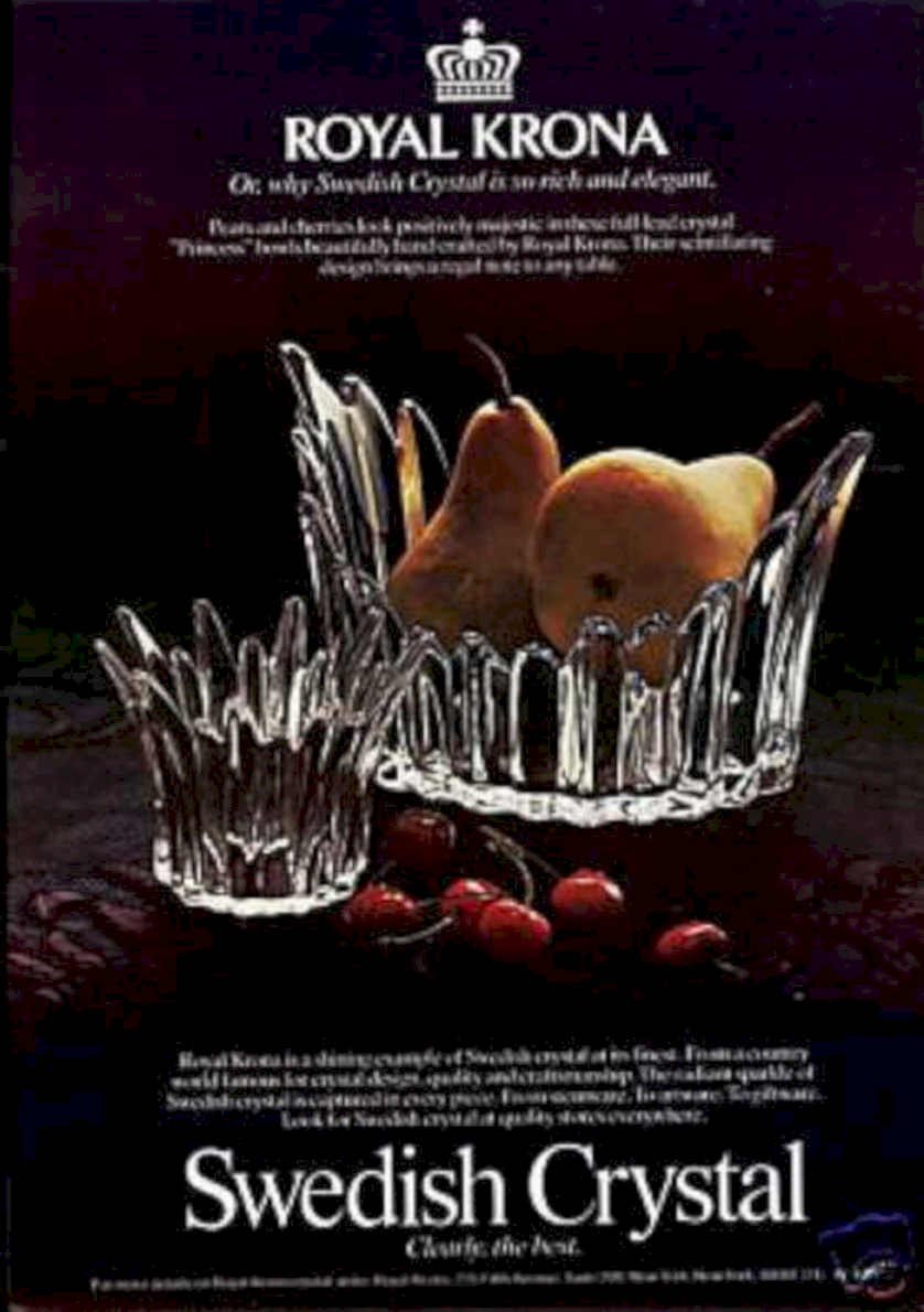 Crystal Krona Fruit Vintage Retro Advert Ads A4 Photo Print